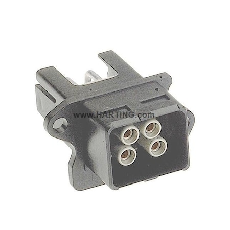 Harting Push-In Wire Connector, Black, Thermoplastic Insulation, 48 V, 12 A 09462454000